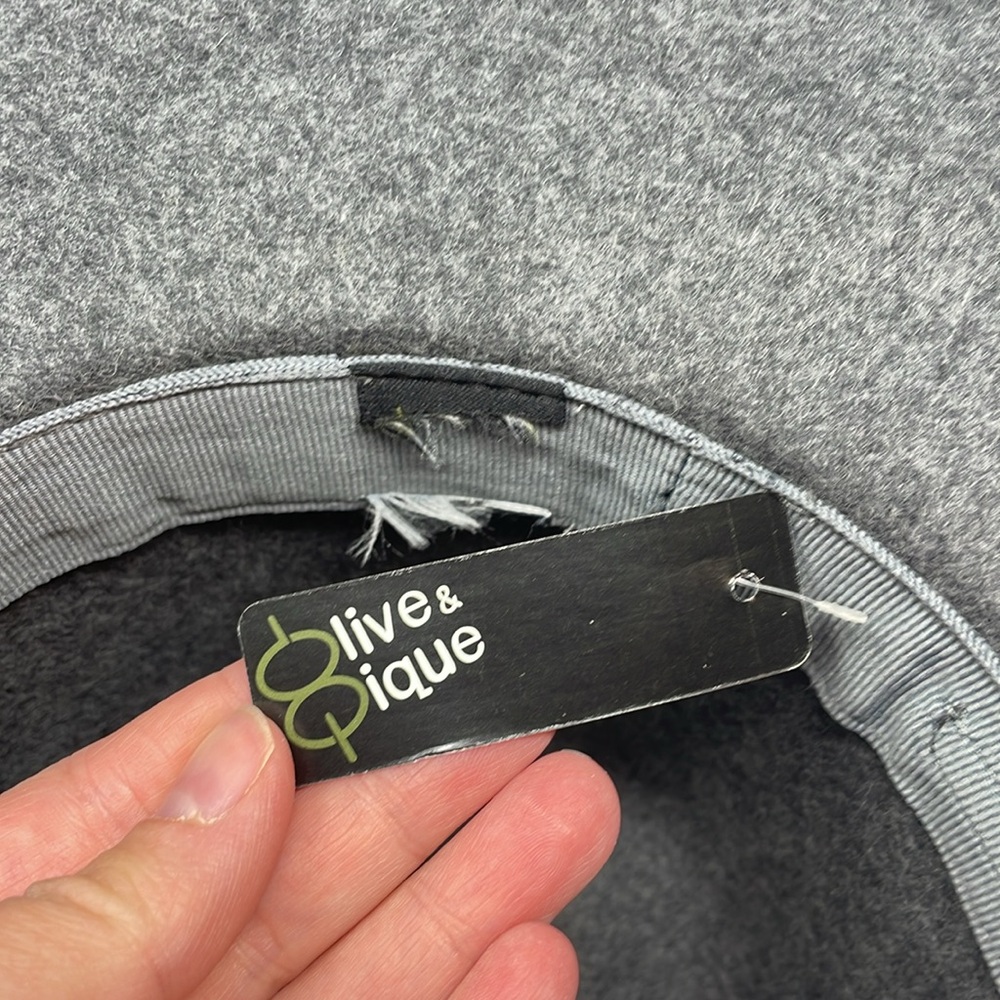 Olive & Pique Charcoal Gray Wool Hat BS5 - Picture 5 of 6